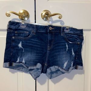 Express Distressed Jean Shorts
